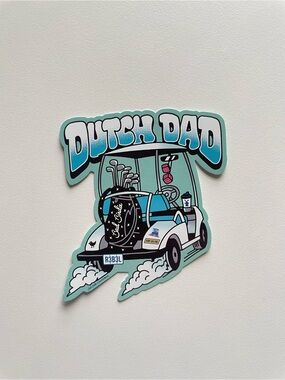 Dutch Bros Coffee x Bad Birdie ‘Dutch Dad’ Golf Cart Fathers Day 2026 Sticker